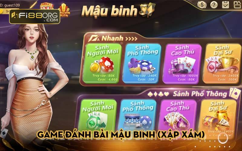 Game đánh bài Mậu Binh (Xập Xám)