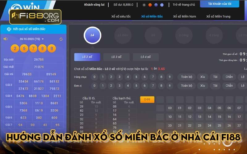 Hướng dẫn đánh xổ số miền bắc ở nhà cái Fi88
