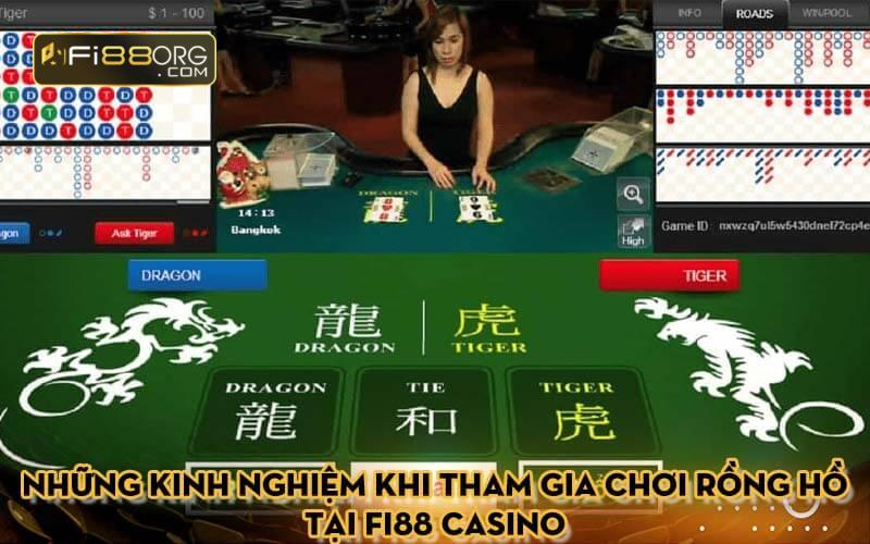 Những kinh nghiệm khi tham gia chơi Rồng Hồ tại Fi88 casino