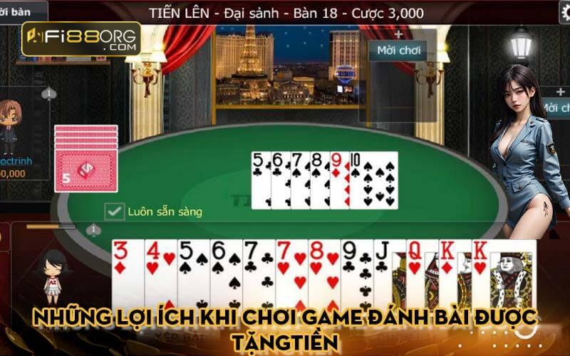 Những lợi ích khi chơi game đánh bài được tặng tiền