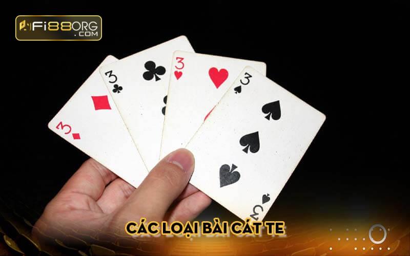 Các loại bài cát te