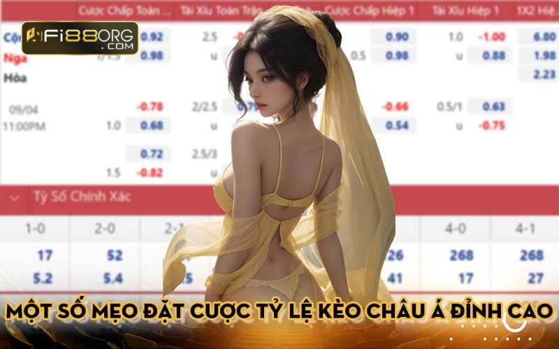 Một số mẹo đặt cược tỷ lệ kèo châu Á đỉnh cao